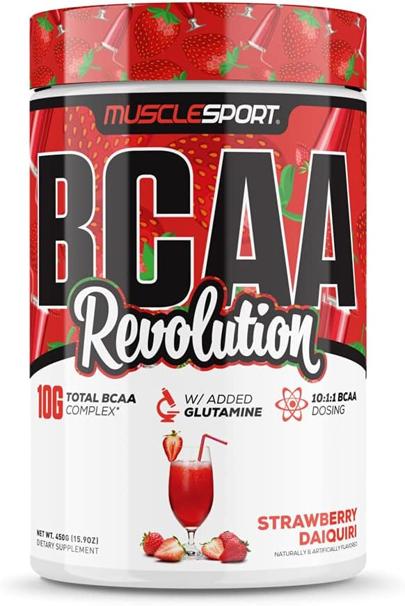 Musclesport Bcaa Revolution Amino Acid Powder Supplement For Men & Women - Intra Workout Training Complex - Recovery Supplement (Juicy Melons, 30 Servings)