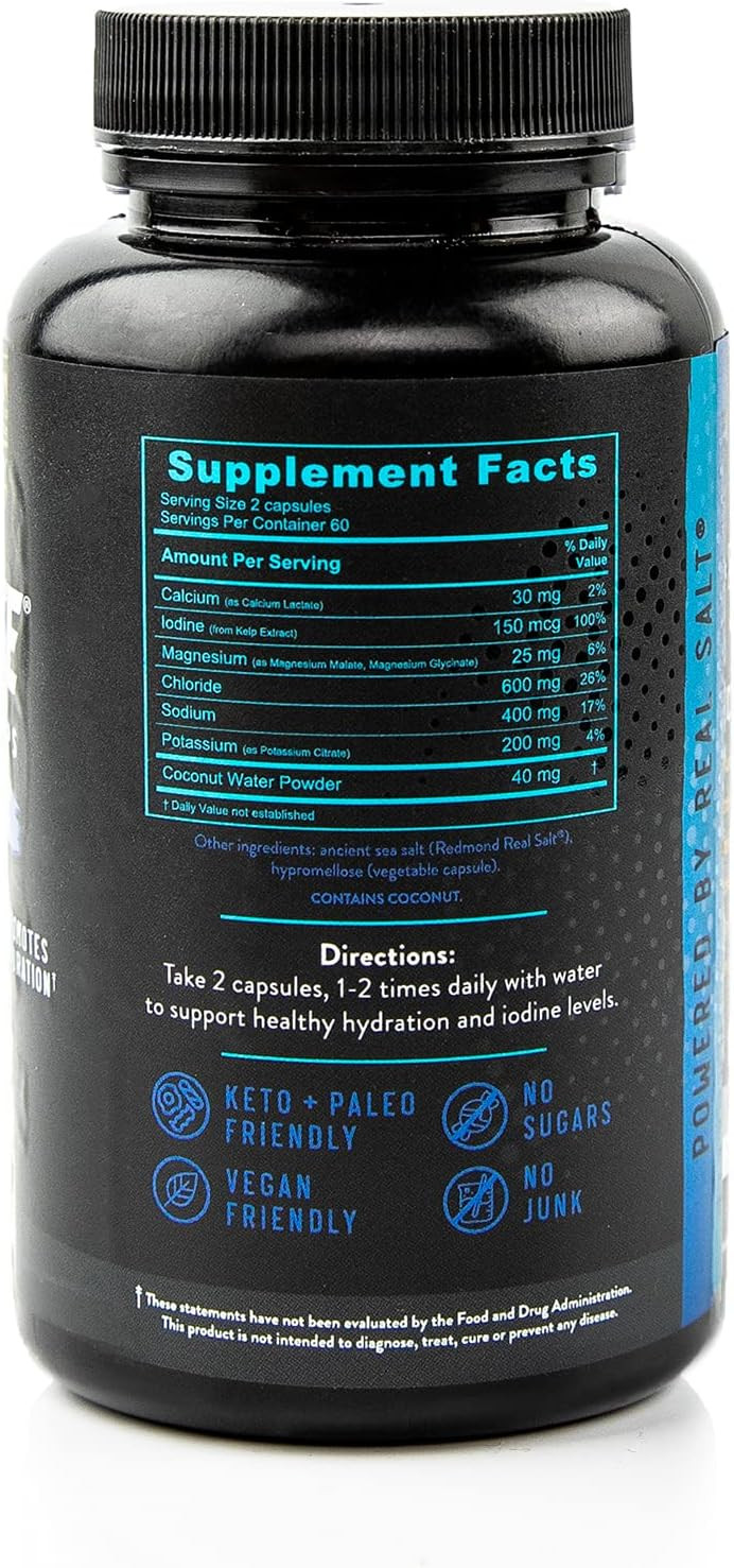 Redmond Re-Lyte Muscle Recovery Capsules, 120 Count
