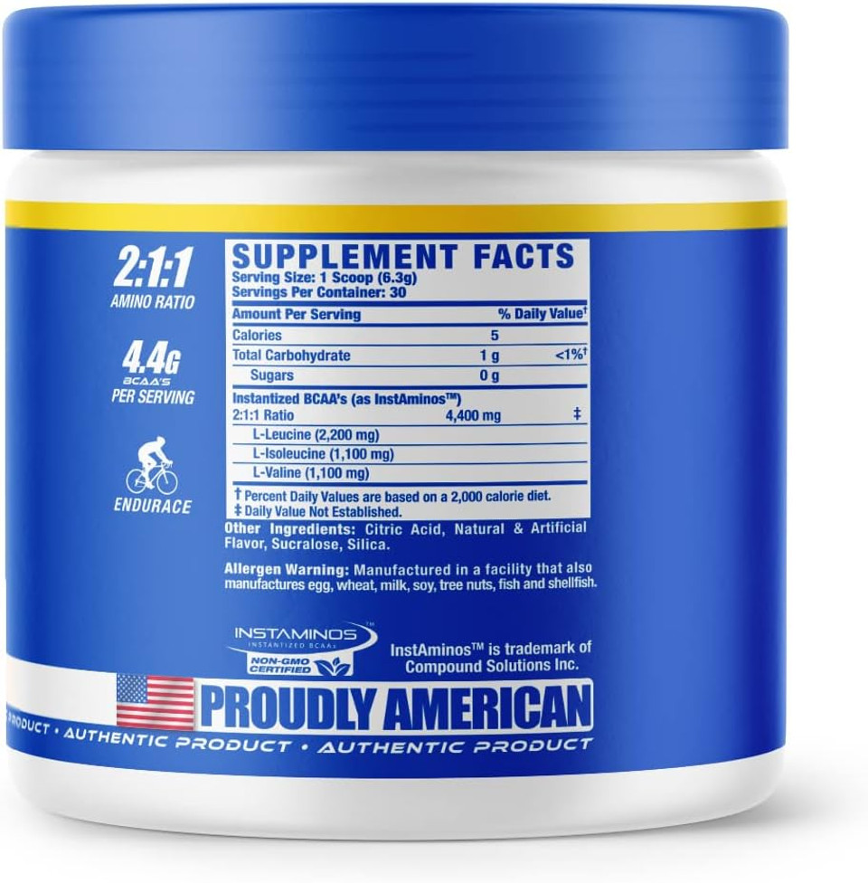Ronnie Coleman'S Bcaa Xs Powder With Eaas, Branched Chain Amino Acids Post Workout Muscle Recovery, Sugar Free Hydration Drink For Women And Men, Lemonbeary Gummies, 30 Servings