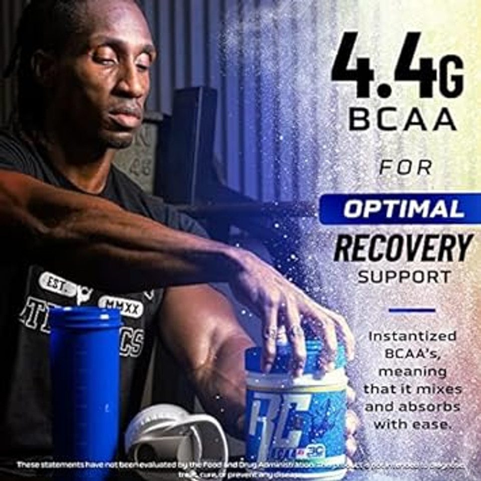 Ronnie Coleman'S Bcaa Xs Powder With Eaas, Branched Chain Amino Acids Post Workout Muscle Recovery, Sugar Free Hydration Drink For Women And Men, Lemonbeary Gummies, 30 Servings