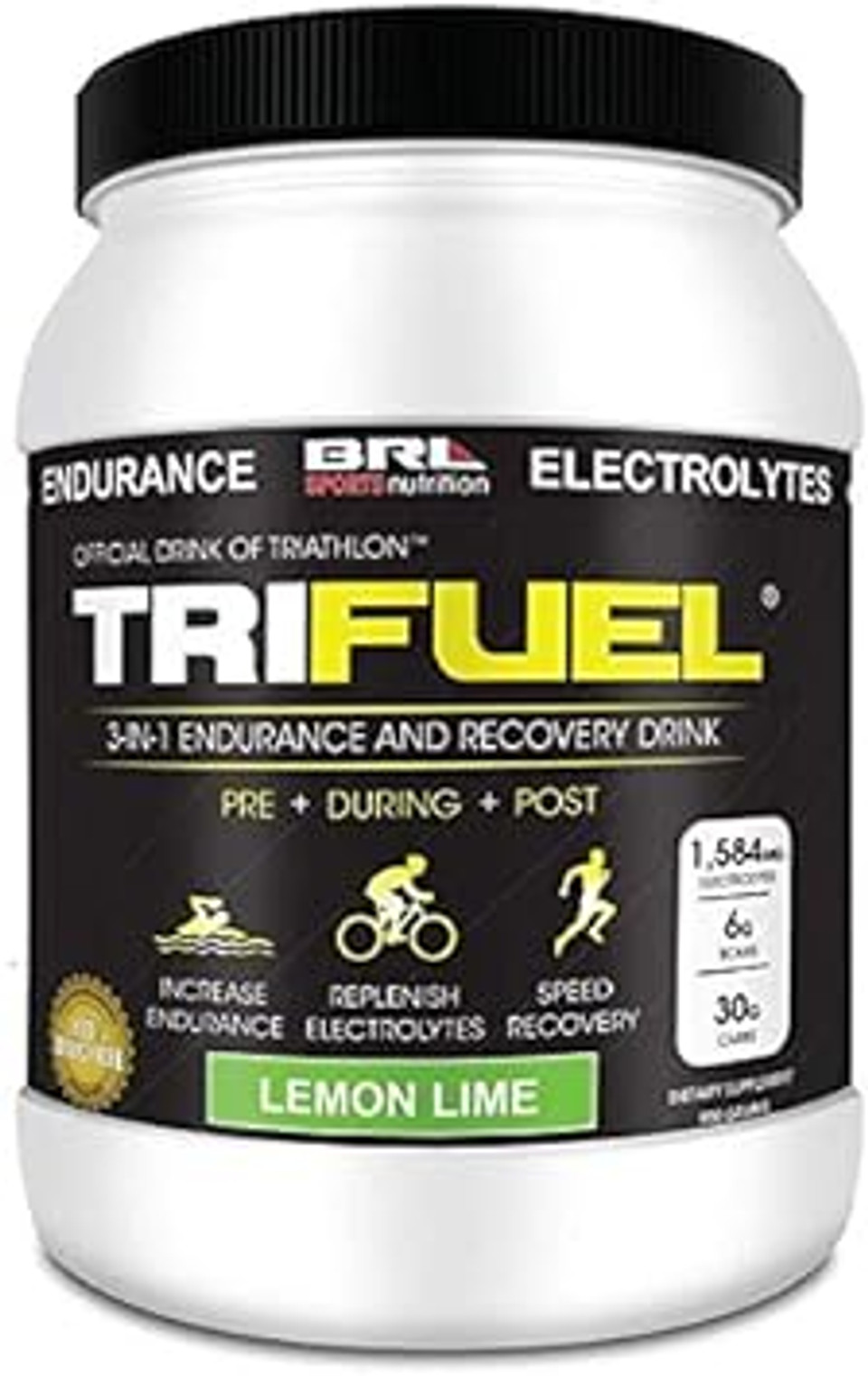 Trifuel - 3-In-1 Endurance And Recovery, Hydration, Bcaa, Electrolyte Enhanced Drink (Lemon Lime)