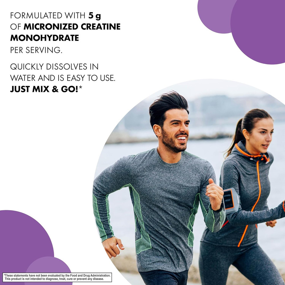 Bluebonnet Nutrition Micronized Creatine Monohydrate 5 G  Supports Lean Muscle Mass* - Non-Gmo, Vegan, Kosher Certified, Gluten-Free, Soy-Free, Milk-Free  Unflavored, 10.58 Oz, 60 Servings