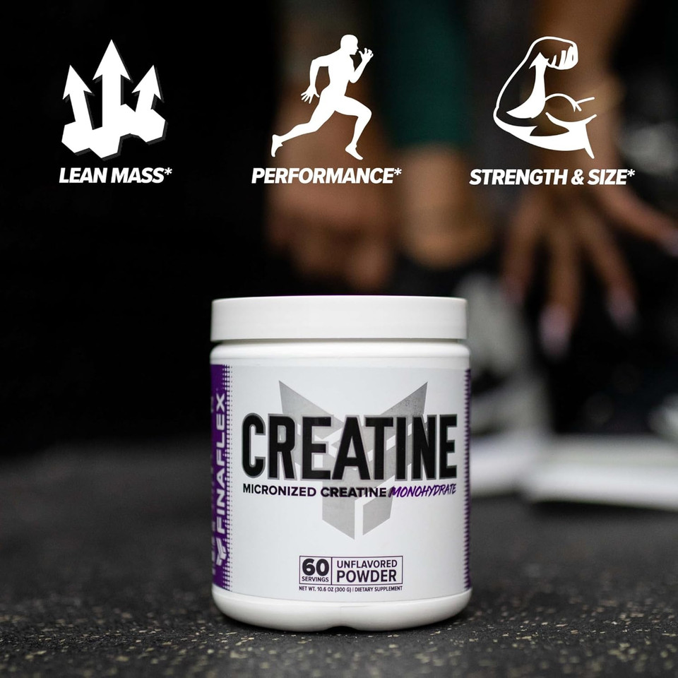 Finaflex Pure Creatine, Unflavored - 10.6 Oz - Promotes Muscular Strength, Size & Performance - 100% Pure, Micronized Creatine Monohydrate - 60 Servings