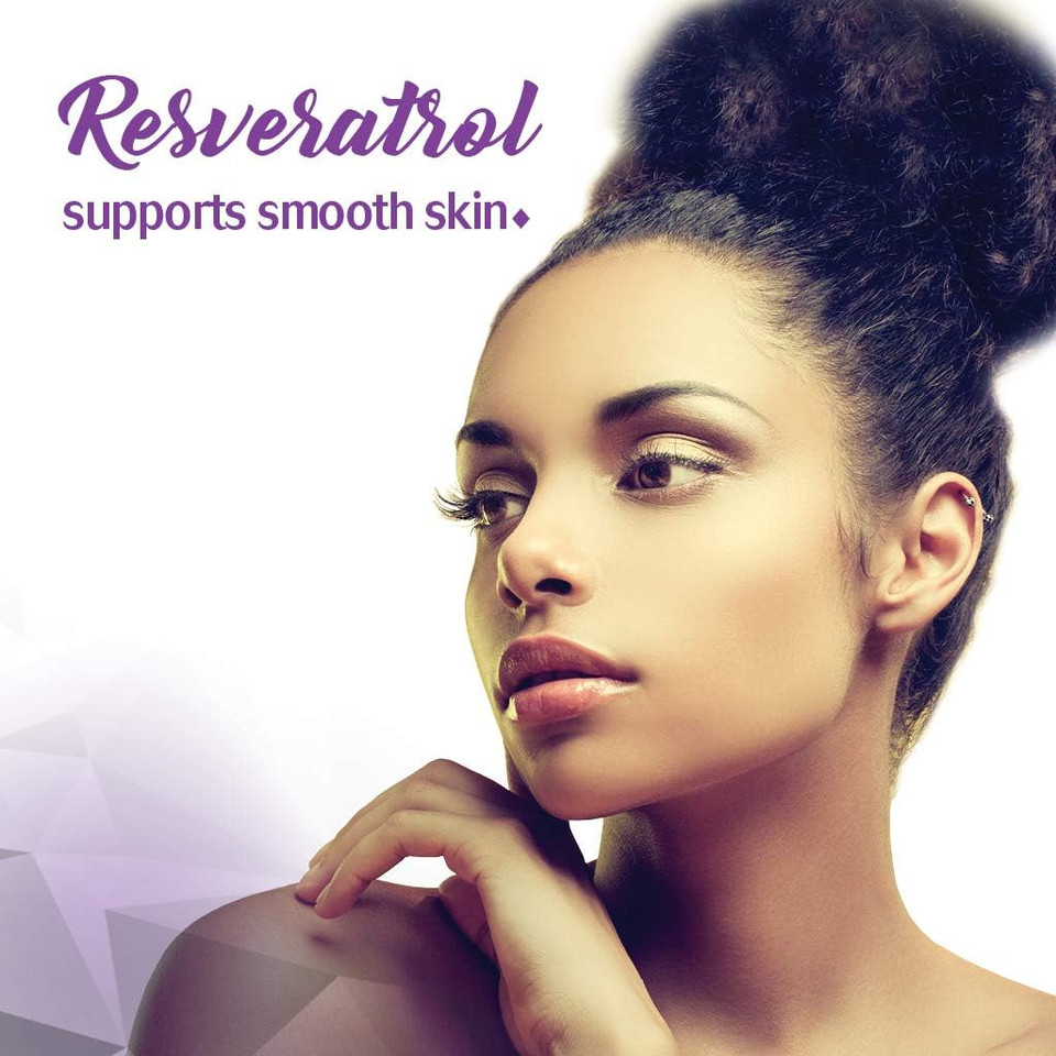 Bluebonnet Nutrition Beautiful Ally Resveratrol 500Mg, Best For Skin, Antioxidant, Beauty Nutrient, Vegan, Vegetarian, Non Gmo, Gluten Free, Soy Free, 30 Vegetable Capsules, 30 Servings