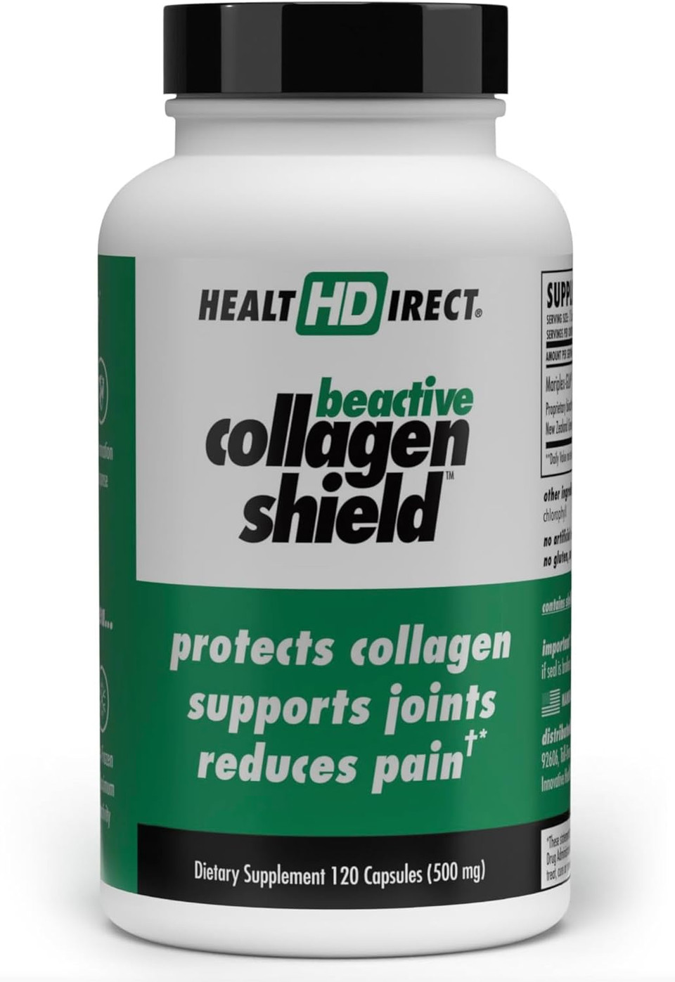 Health Direct - Beactive Collagen Shield - 120 Capsules - Advanced Green-Lipped Mussel Supplement For Collagen Protection - Supports Collagen In Skin, Joints And Muscles Health Direct - Beactive Collagen Shield - 120 Capsules - Advanced Green-Lipped Mussel Supplement For Collagen Protection - Supports Collagen In Skin, Joints And Muscles