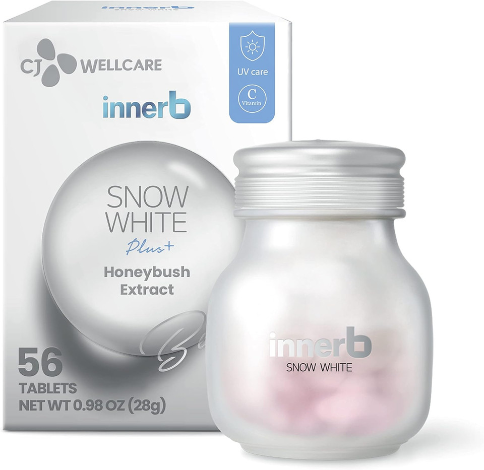 Innerb Snow White (28 Servings, 4 Weeks) - Uv Protection And Antioxidant Boost, Premium Korean Skincare Supplement By Cj Wellcare. Honeybush Extract, Vitamin C