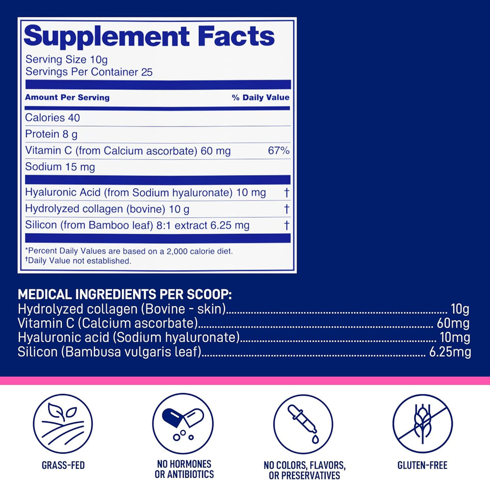 Leanfit, Hydrolyzed Collagen Unflavored, 25 Servings, 253G (8.92 Ounce) Tub