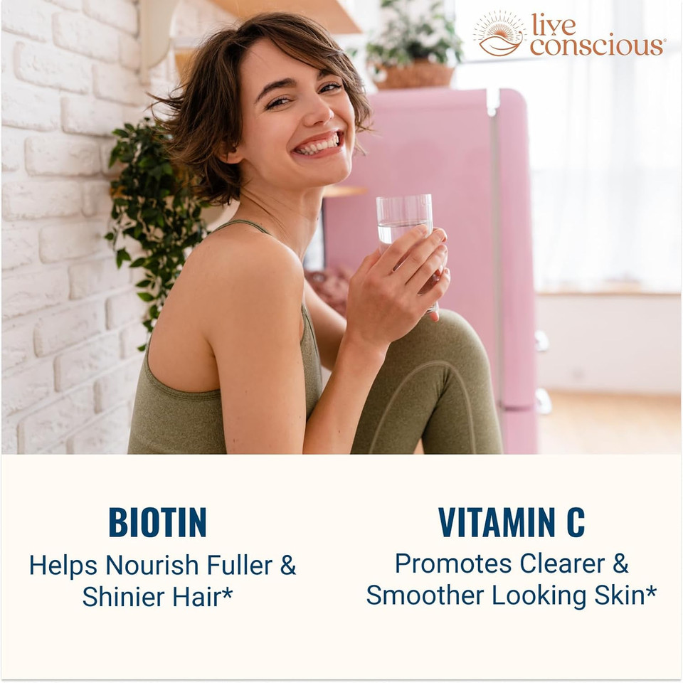 Live Conscious Beyond Collagen Multi Collagen Capsules - Types I, Ii, Iii, V & X - Hydrolyzed Blend With Biotin & Vitamin C For Hair, Skin, Nails 90 Capsules Live Conscious Beyond Collagen Multi Collagen Capsules - Types I, Ii, Iii, V & X - Hydrolyzed Blend With Biotin & Vitamin C For Hair, Skin, Nails 90 Capsules