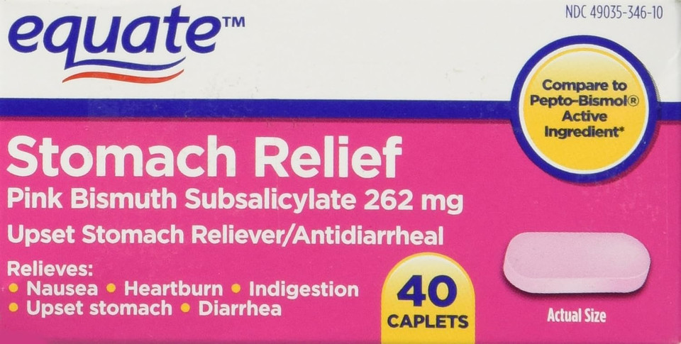 Equate Stomach Relief Caplets 40Ct