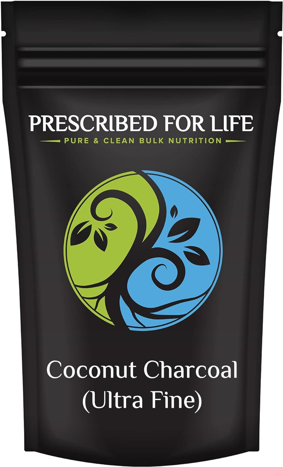 Prescribed For Life Coconut Charcoal - Activated Coconut Shell Charcoal Fine Husk Food Grade Powder (Ultra-Fine) - Organic Approved, 8 Oz