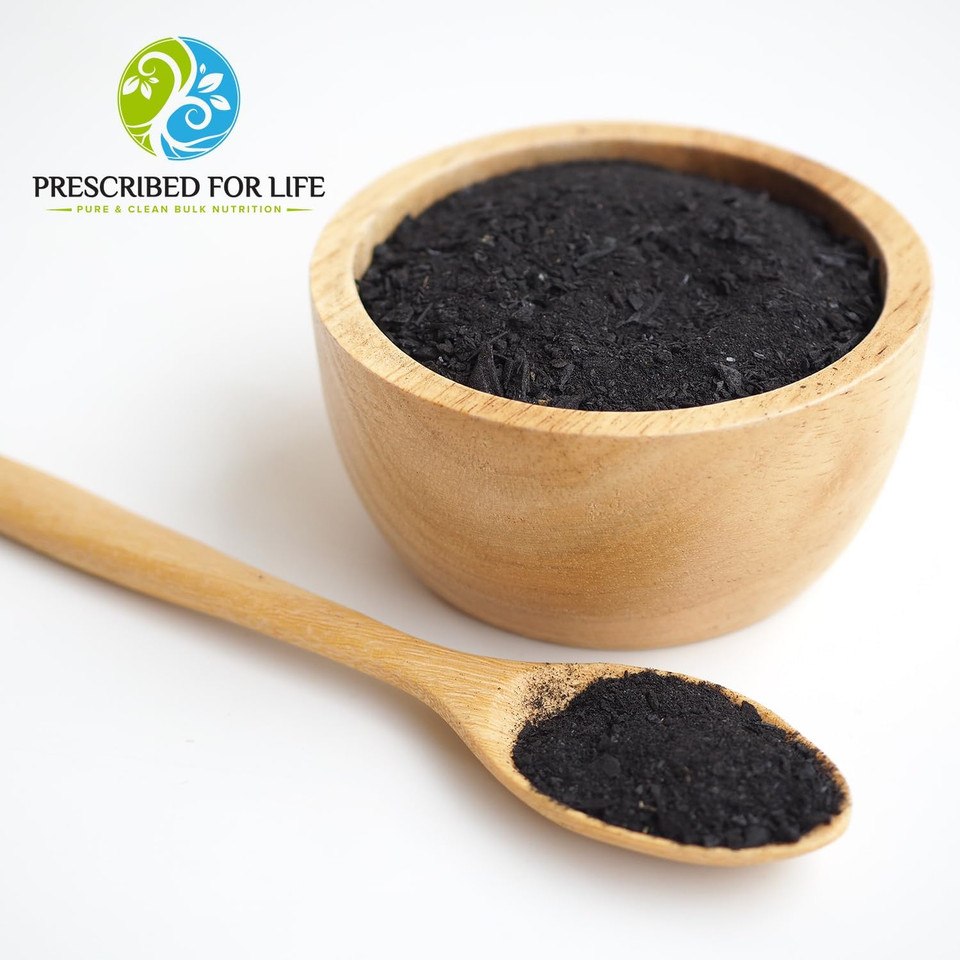 Prescribed For Life Coconut Charcoal - Activated Coconut Shell Charcoal Fine Husk Food Grade Powder (Ultra-Fine) - Organic Approved, 8 Oz