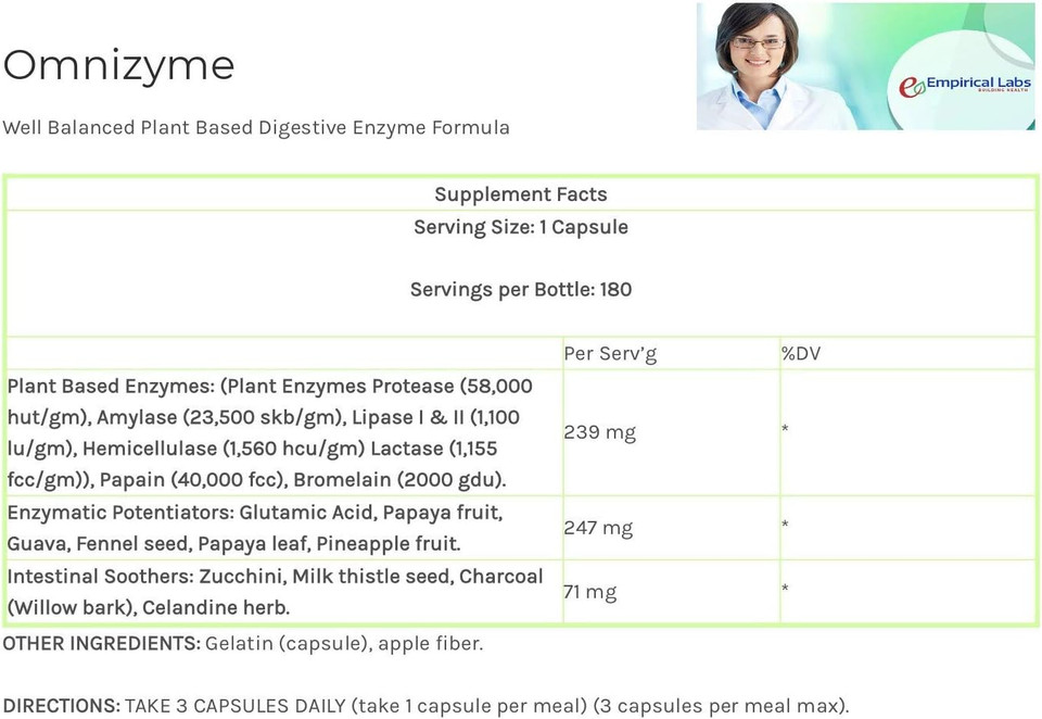 Empirical Labs Omnizyme 180 Caps
