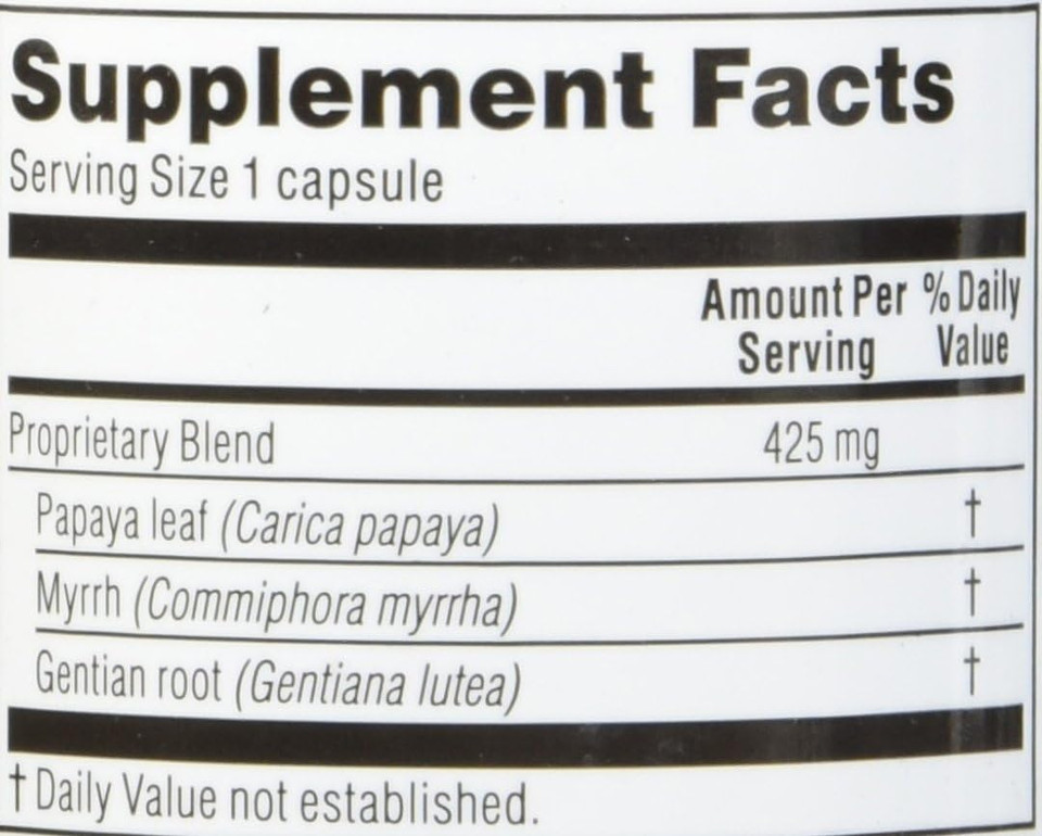 Kroeger Herb Digestive Enzyme, 100 Count