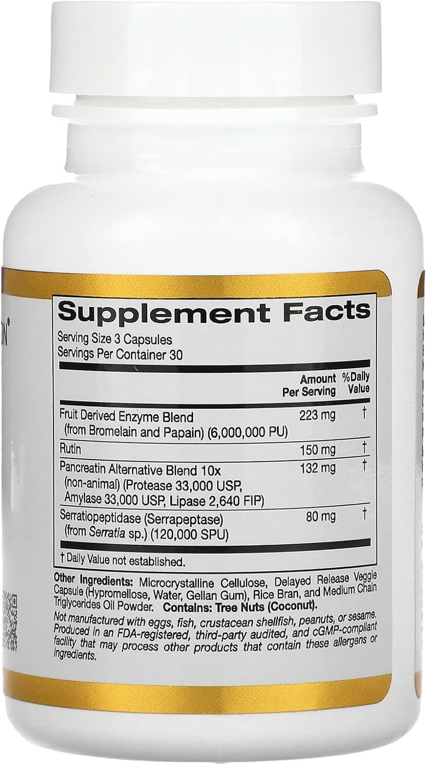 Proteolytic Enzymes, 90 Delayed Release Veggie Capsules, California Gold Nutrition