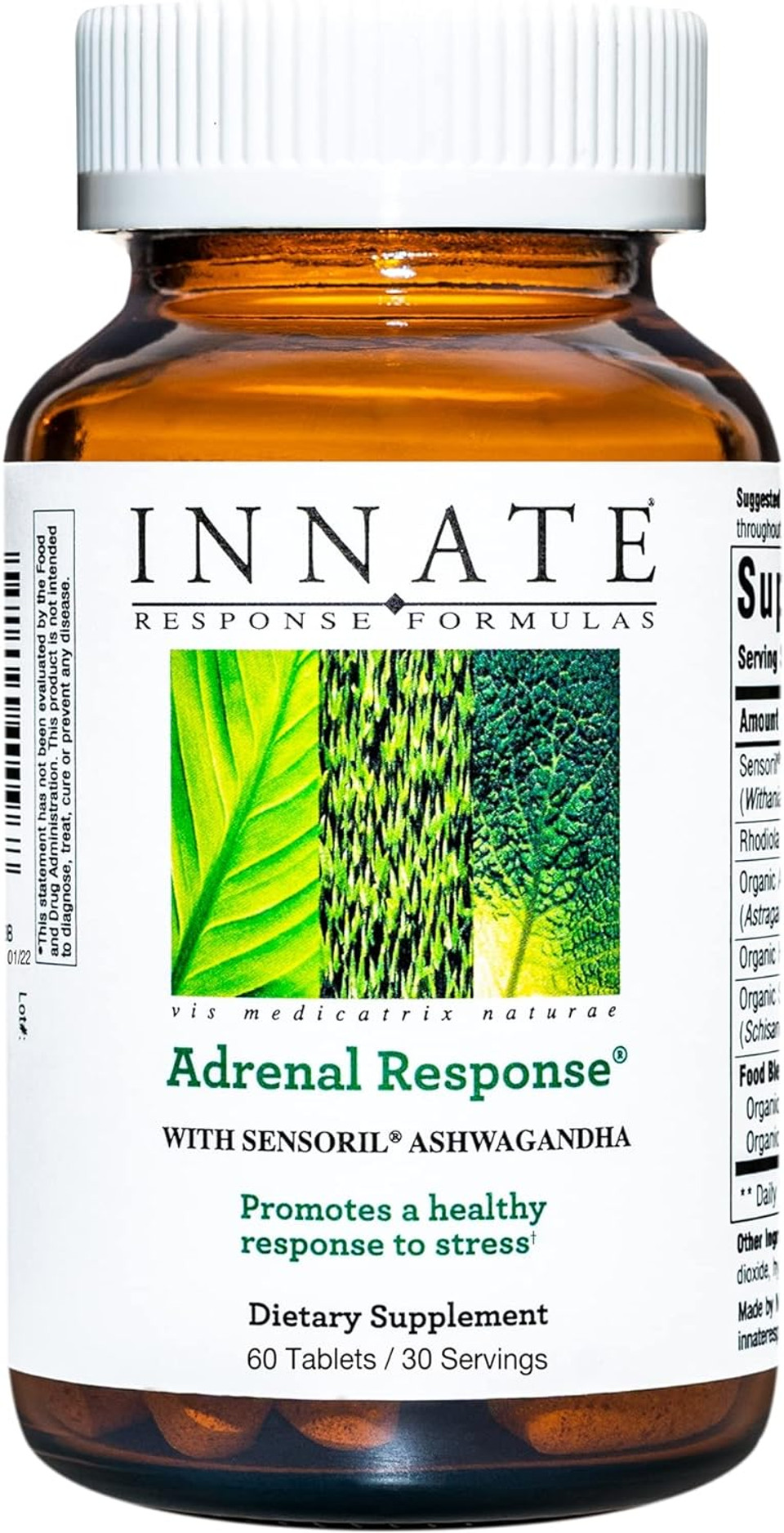 INNATE Response Formulas, Adrenal Response, Herbal Supplement, Non-GMO, Vegetarian, 60 Tablets (30 Servings)60 Count (Pack of 1)