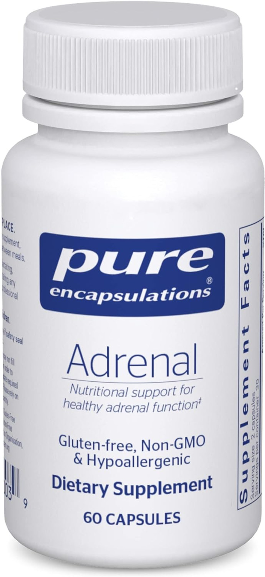 Pure Encapsulations Adrenal Cortex Supplement - Supplement To Support Cortisol Health, Energy Levels, Stress Moderation, And Adrenal Gland Function* - With Bovine Whole Adrenal & Cortex - 60 Capsules