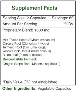 Secrets Of The Tribe - Liver, Healthy Liver Formula, Herbal Supplement Blend (2X120 Capsules)2X120 Capsules