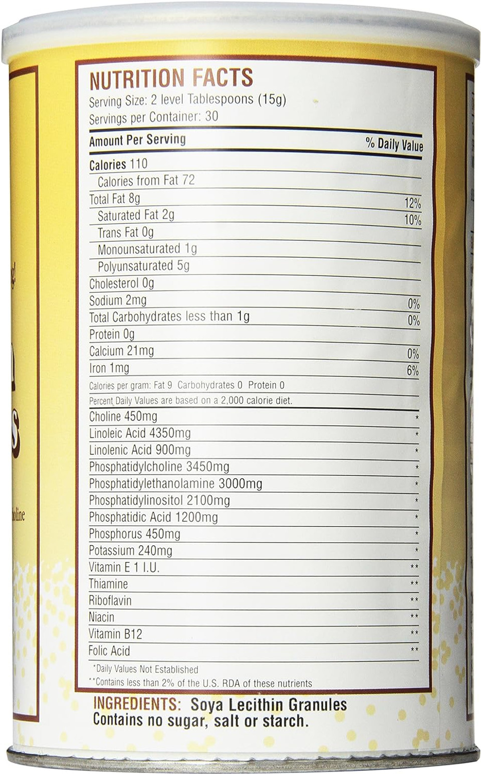 Fearn Natural Foods Lecithin Granules, 16 Ounce