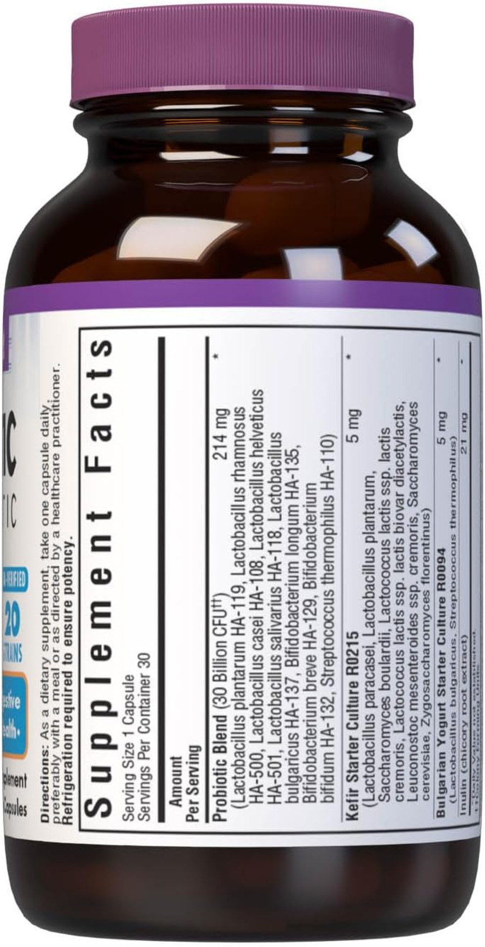 Bluebonnet Nutrition Probiotic And Prebiotic, 30 Billion Cfu Per Serving, Supports Immune & Aids In Digestive Health, Gluten-Free, Non-Gmo, 30 Count Bluebonnet Nutrition Probiotic And Prebiotic, 30 Billion Cfu Per Serving, Supports Immune & Aids In Digestive Health, Gluten-Free, Non-Gmo, 30 Count