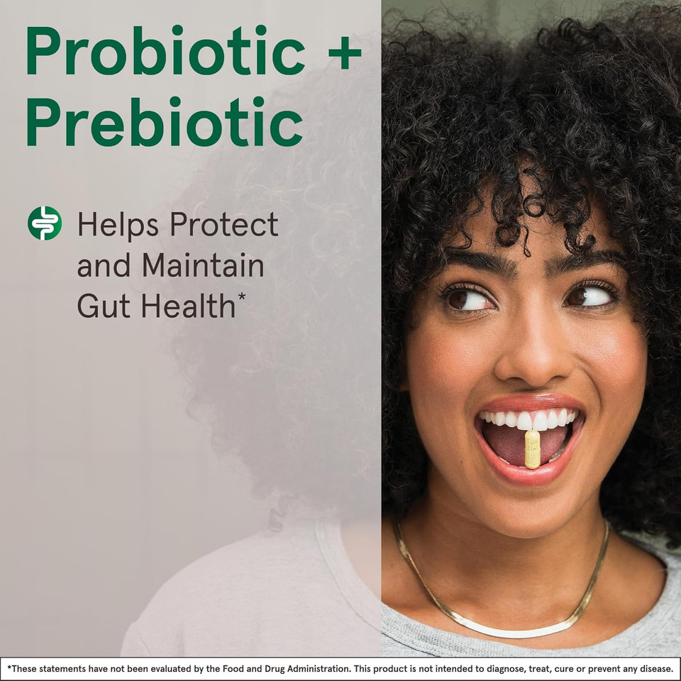 Jarrow Formulas Jarro-Dophilus + Fos - 3.4 Billion Cfu Per Serving - Prebiotic & Probiotics Supplement For Immune & Intestine Support - Up To 100 Servings (Veggie Caps)