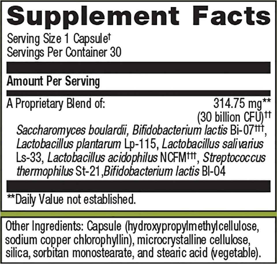 Metagenics Ultraflora Spectrum - Daily Probiotic - Gastrointestinal & Immune Support | 30 Count30 Count (Pack Of 1)