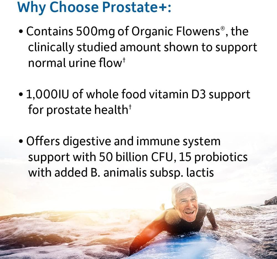 Garden Of Life Dr. Formulated Probiotics Prostate+ - Acidophilus And Probiotic Supports Healthy Prostate And Digestive Balance - Gluten, Dairy, And Soy-Free - 60 Vegetarian Capsules