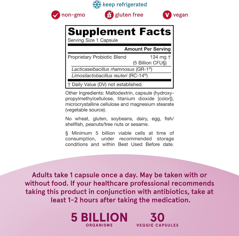 Jarrow Formulas Fem-Dophilus - 5 Billion Organisms Per Serving - 30 Veggie Capsules - Womenã¢ÂS Probiotic - Urinary Tract Health - Up To 30 Servings