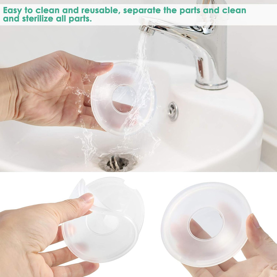 Soapow 2 Pcs Breast Milk Collection Shell Portable Breast Saver For Daily Working Moms