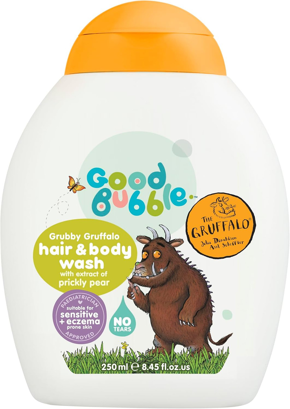 Good Bubble Gruffalo Kids Hair & Body Wash - 250ml Tear-Free Kids Body Wash - Sulphate Free Body Wash with Prickly Pear