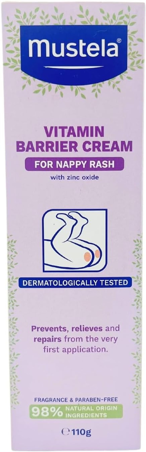 Mustela Vitamin Barrier 1 2 3 Cream 100ml, (Pack of 1)