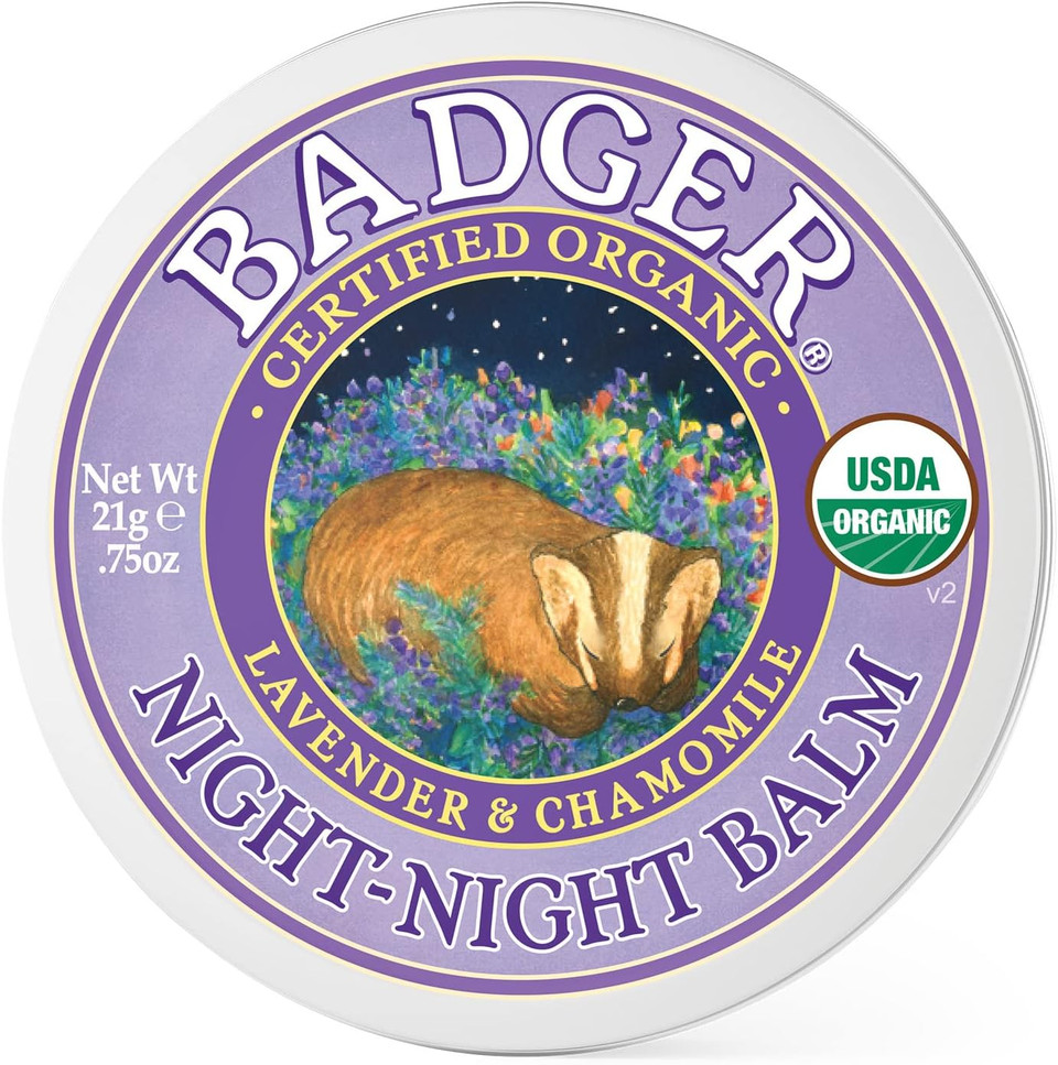 Badger Night Night Balm Certified Organic Calming Sweet Dream Balm For Kids 21G