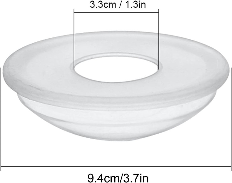 2 Pcs Breast Milk Collector Wearable Reusable Food Grade Silicone Nursing Cups