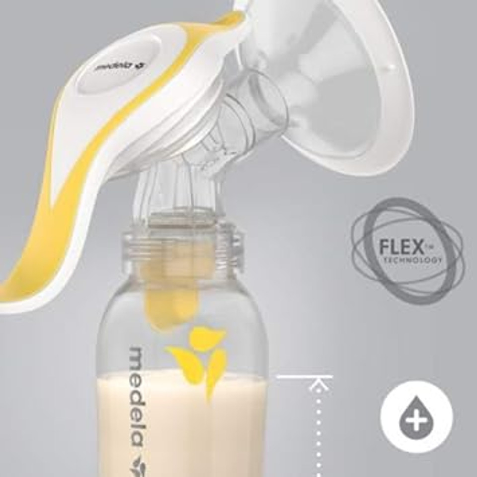 Medela Harmony Manual Breast Pump - Compact Design With Personalfit Flex Nipple And Stimulation Function