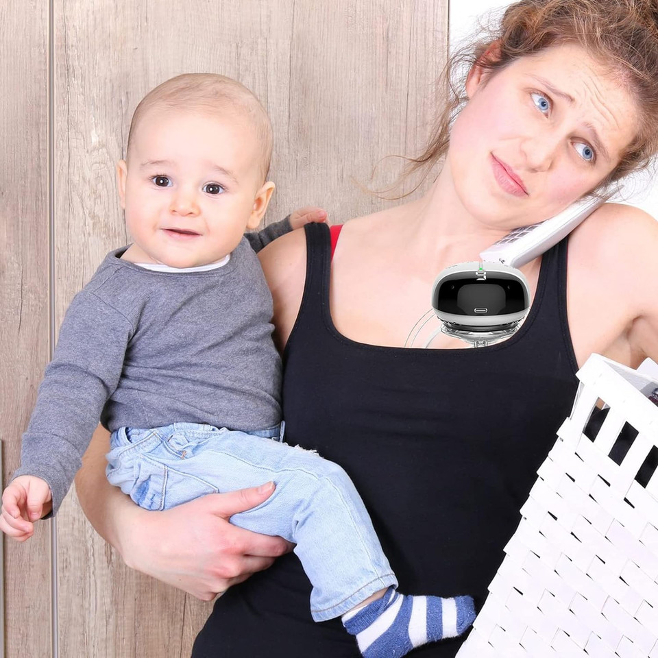 Hangsun Electric Wearable Breast Pump,Low Noise & Hands-Free Bp100 Portable Single Breast Pump With 2 Modes & 9 Levels- 24Mm Flange,180Ml