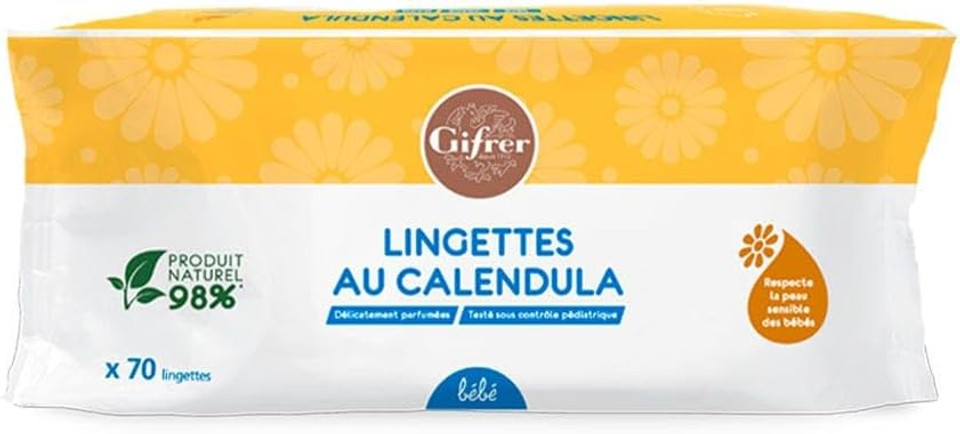 Gifrer Calendula Wipes 70 Wipes