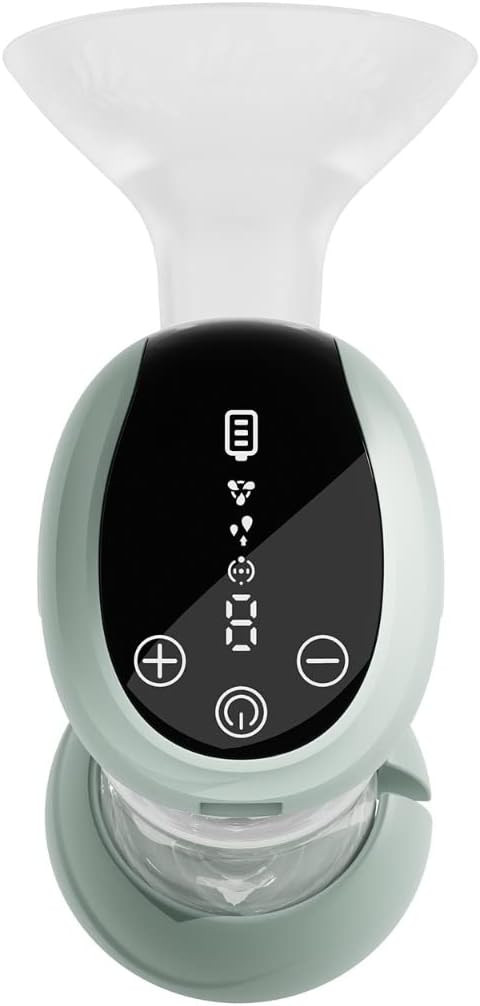 Kikkaboo Leia Plus Electric Breast Pump, Breast Pump With 3 Modes, 9 Suction Levels, Memory Function, Zero Reflux, Touch Screen, Portable, Compact, Mint
