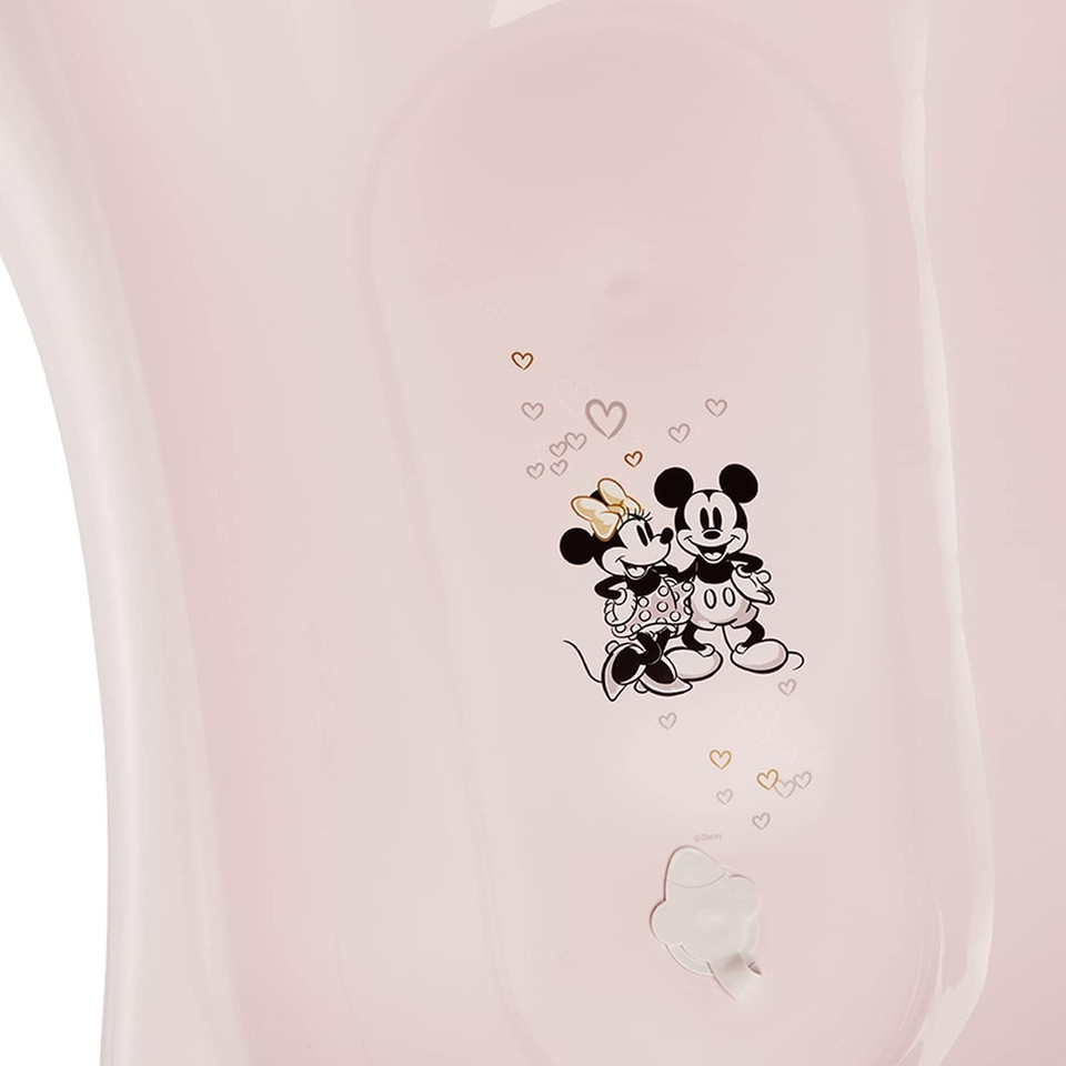 Keeeper Minnie Ergonomic Baby Bath With Squirt, From 0 To Approx. 12 Months, 84 Cm, Maria Range, Pastel Pink