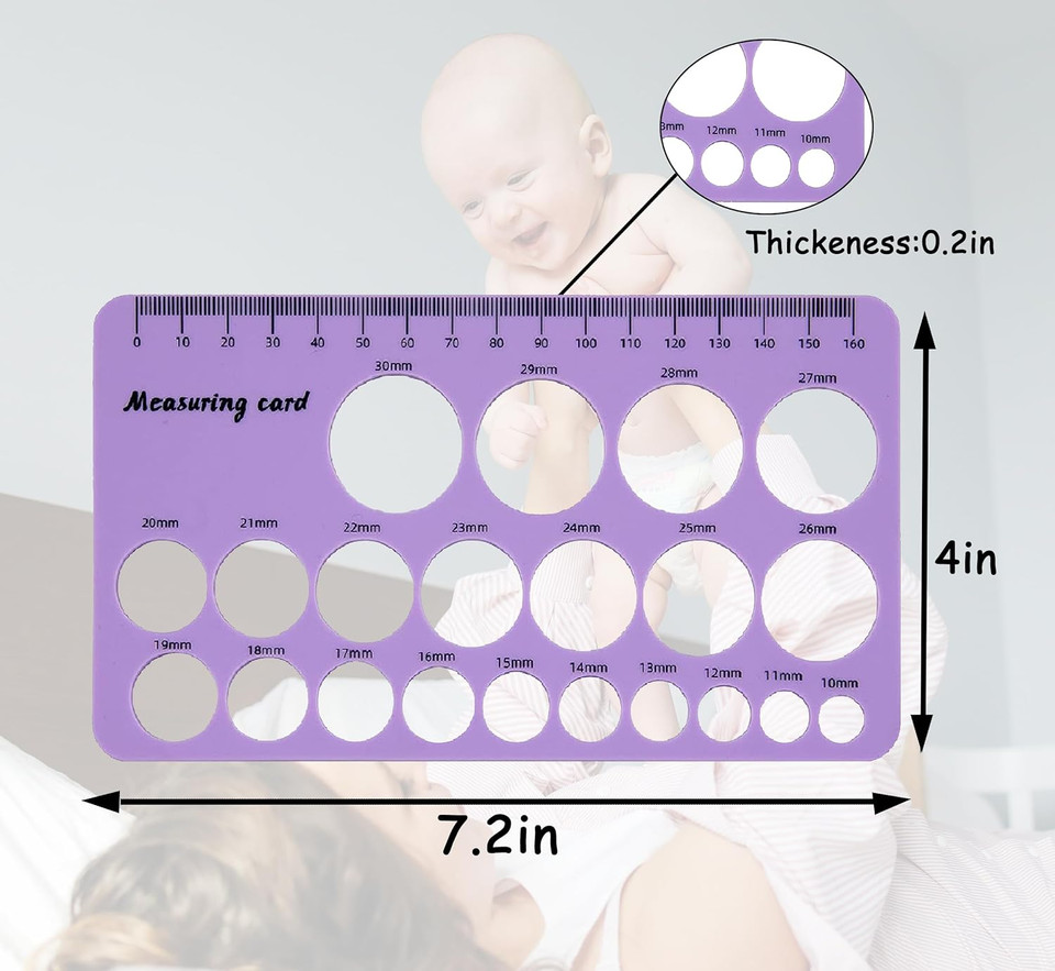 Nipple Ruler Is A Measuring Baby Breast Pump Sizing Tool Flange Size Csakri This Breast Pump Sizing Tool Is A Must-Have Item For New Mothers Purple