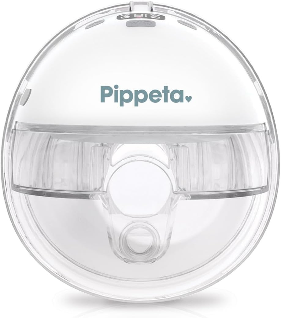Pippeta Compact Led - Handsfree Breast Pump - 12 Suction Modes - Anti-Leak Hands-Free Design - Automatic Shut Off Timer - Bpa, Pvc, Lead & Phthalates Free - 150Ml Capacity