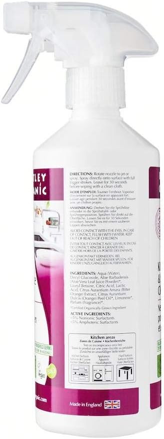 Bentley Organic Kitchen And Surface Cleaner, Orange Fresh 500 Ml
