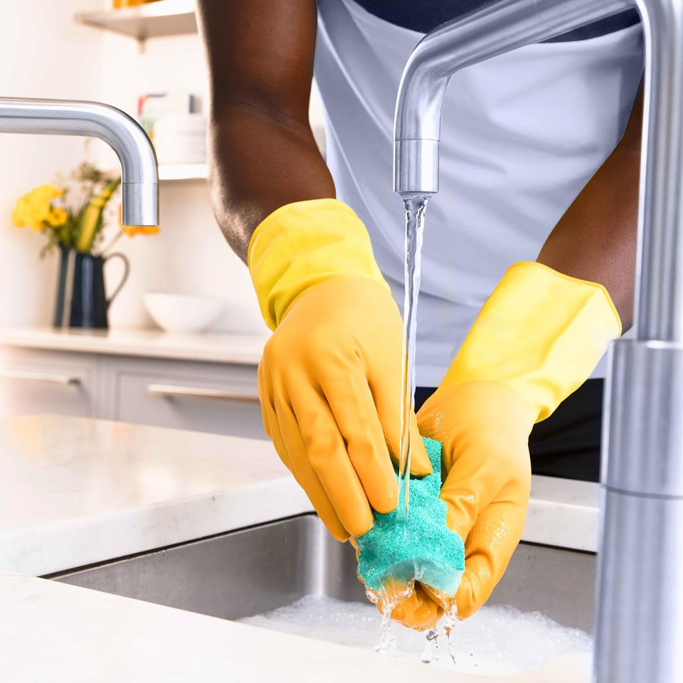 Marigold Cleaning Me Softly Non-Scratch Scourer, 14 Packs of 2 Scourers, Green, 12.6 x 2.5 x 11.5 cm