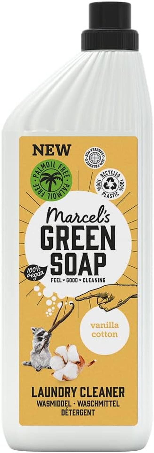 Marcel'S Green Soap - Laundy Detergent Cotton & Vanilla - Washing Liquid - Palm Oil Free - 100% Eco Friendly - 100% Vegan - 97% Biodegradable - 1 L

Size: 1 L (Pack Of 1)