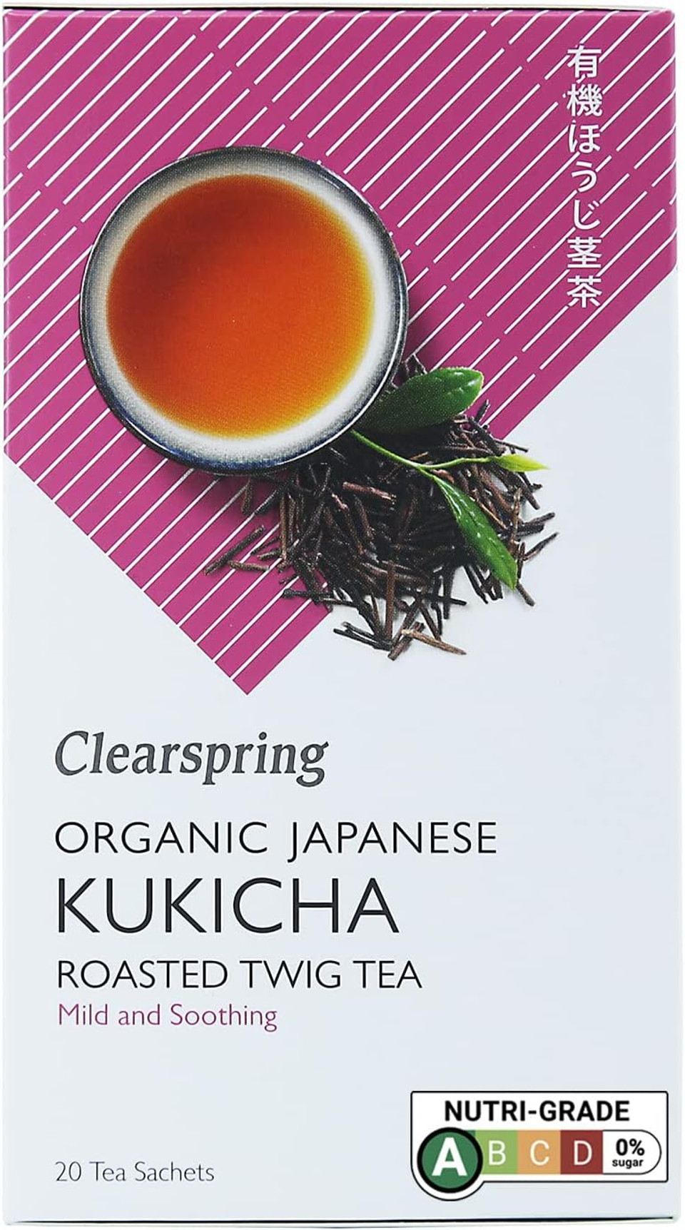 Clearspring Organic Japanese Kukicha - 20 Tea Sachets