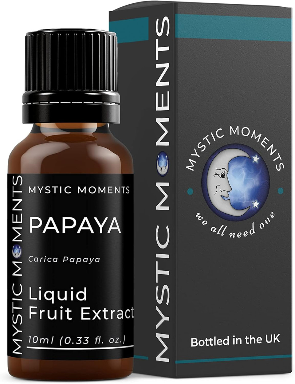 Mystic Moments | Papaya - Liquid Fruit Extract 10ml | Perfect for Skin Care, Creams, Lotions and DIY beauty products Vegan GMO Free