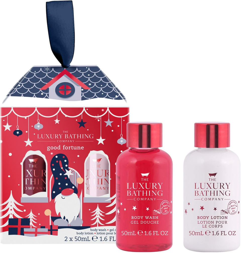 The Luxury Bathing Company - Candy Canes, Cocoa & Vanilla Swirl Good Fortune Gift Set - Vegan Friendly