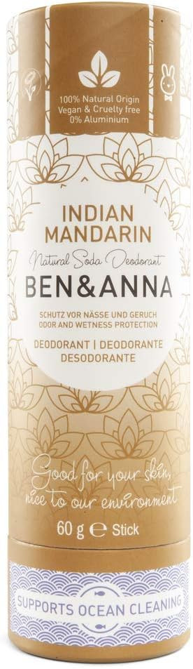 Ben&Anna Natural Soda Deodorant - 100% Aluminium Free Deodorant Cruelty Free Vegan NATRUE-certified with Organic Shea Butter and Bicarbonate Of Soda Made in Germany - Persian Lime - 60g