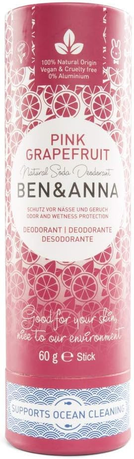 Ben&Anna Natural Soda Deodorant - 100% Aluminium Free Deodorant Cruelty Free Vegan NATRUE-certified with Organic Shea Butter and Bicarbonate Of Soda Made in Germany - Persian Lime - 60g