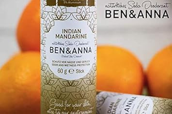 Ben&Anna Natural Soda Deodorant - 100% Aluminium Free Deodorant Cruelty Free Vegan NATRUE-certified with Organic Shea Butter and Bicarbonate Of Soda Made in Germany - Persian Lime - 60g