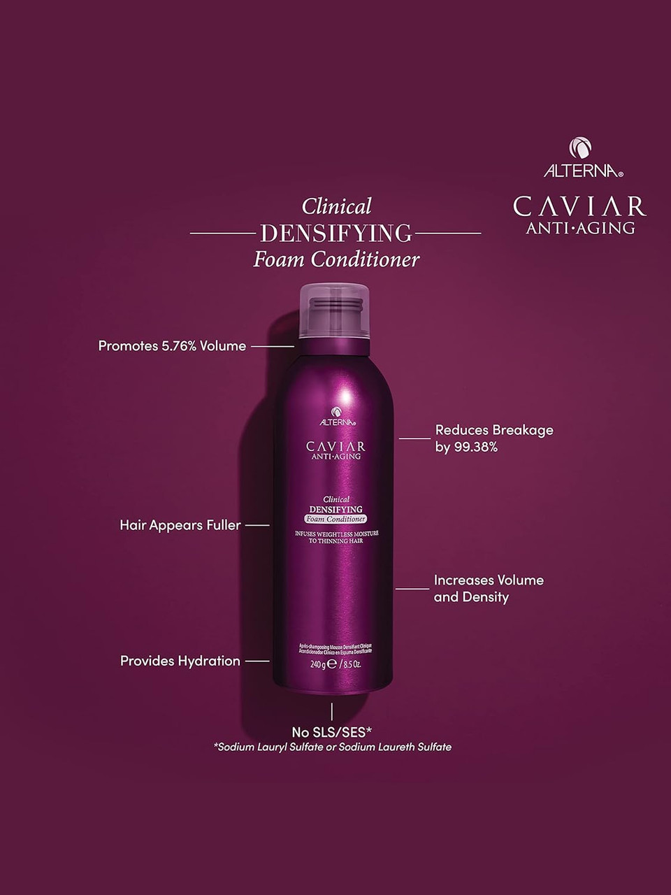 Alterna Caviar A-A Clinical Densifying Foam Conditioner, White