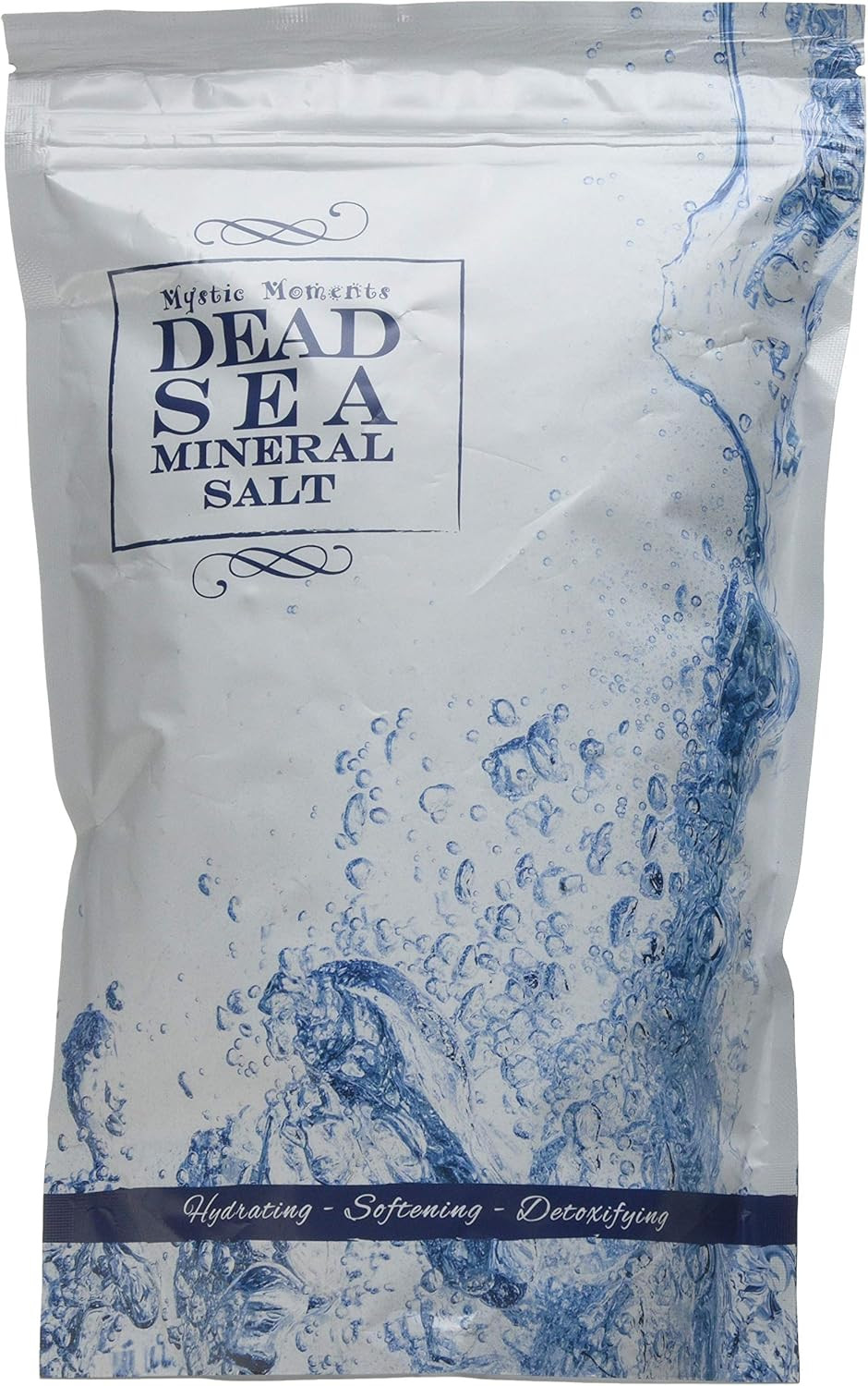 Mystic Moments Dead Sea Mineral Salt 1Kg | Natural Bath Soak for Muscle, Perfect for Skin, Face & Body 100% Natural Vegan GMO Free
